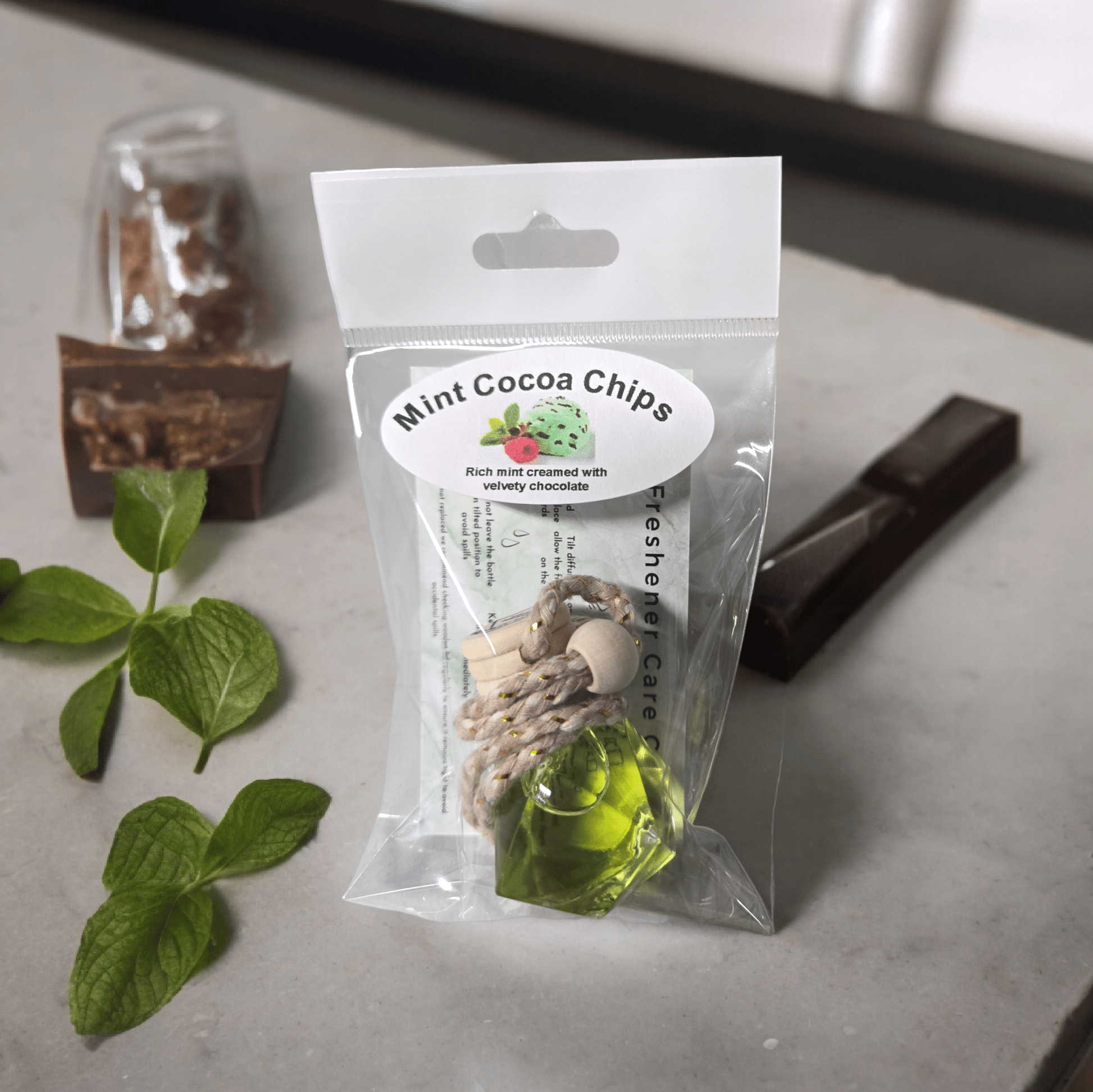 Air Freshener - Mint Cocoa Chips - WaxettyAir Freshener - Mint Cocoa ChipsAir Freshener