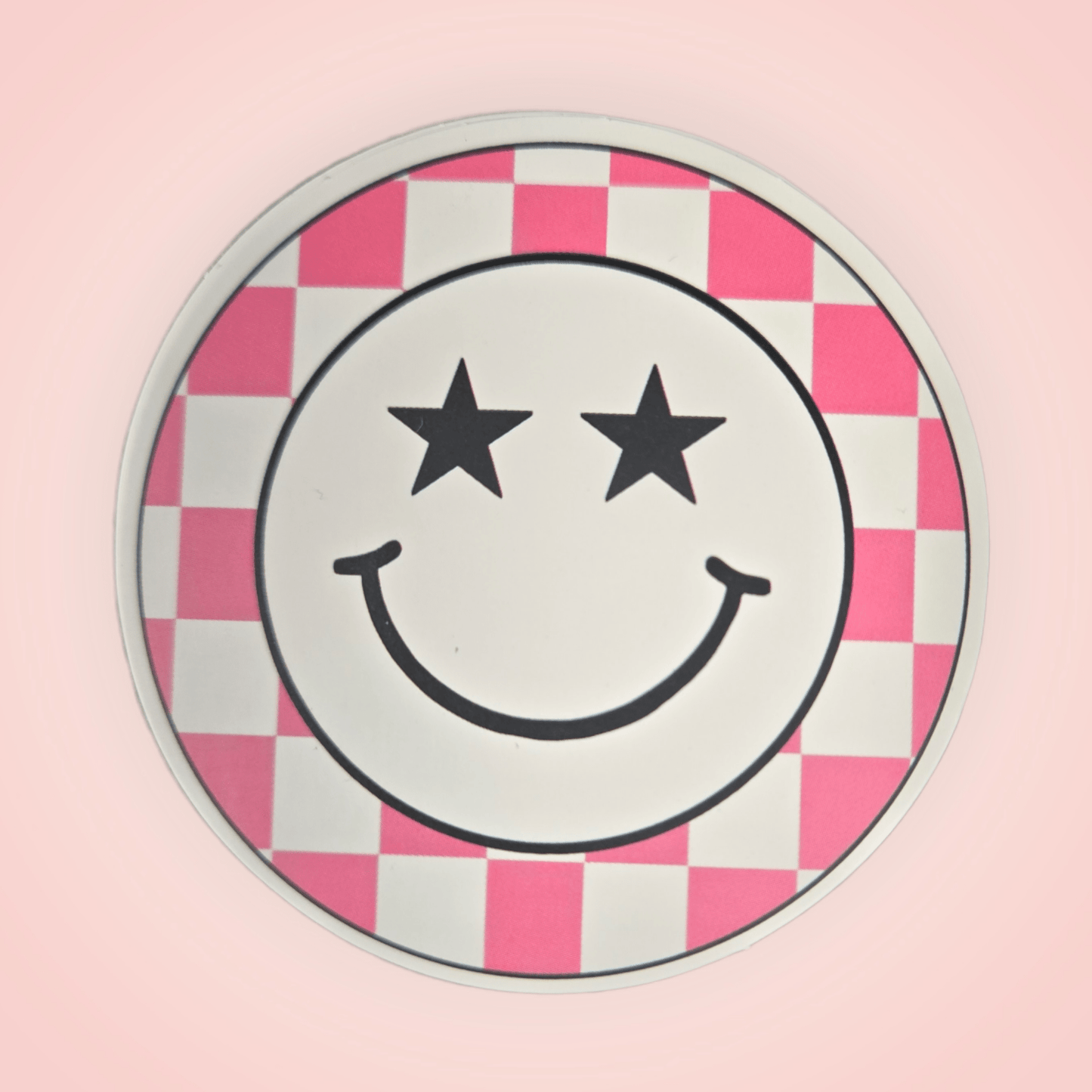 Freshie Checkered Smile Pink - WaxettyFreshie Checkered Smile PinkAir Freshener