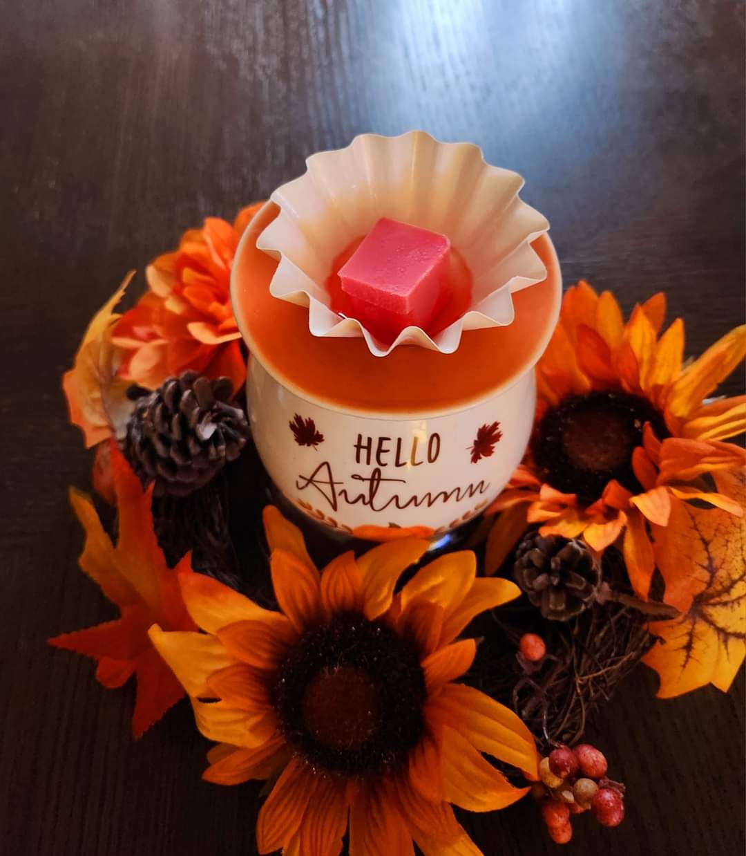 Hello Autumn Ceramic Tealight Wax Melt Warmer - WaxettyHello Autumn Ceramic Tealight Wax Melt WarmerWax Warmer