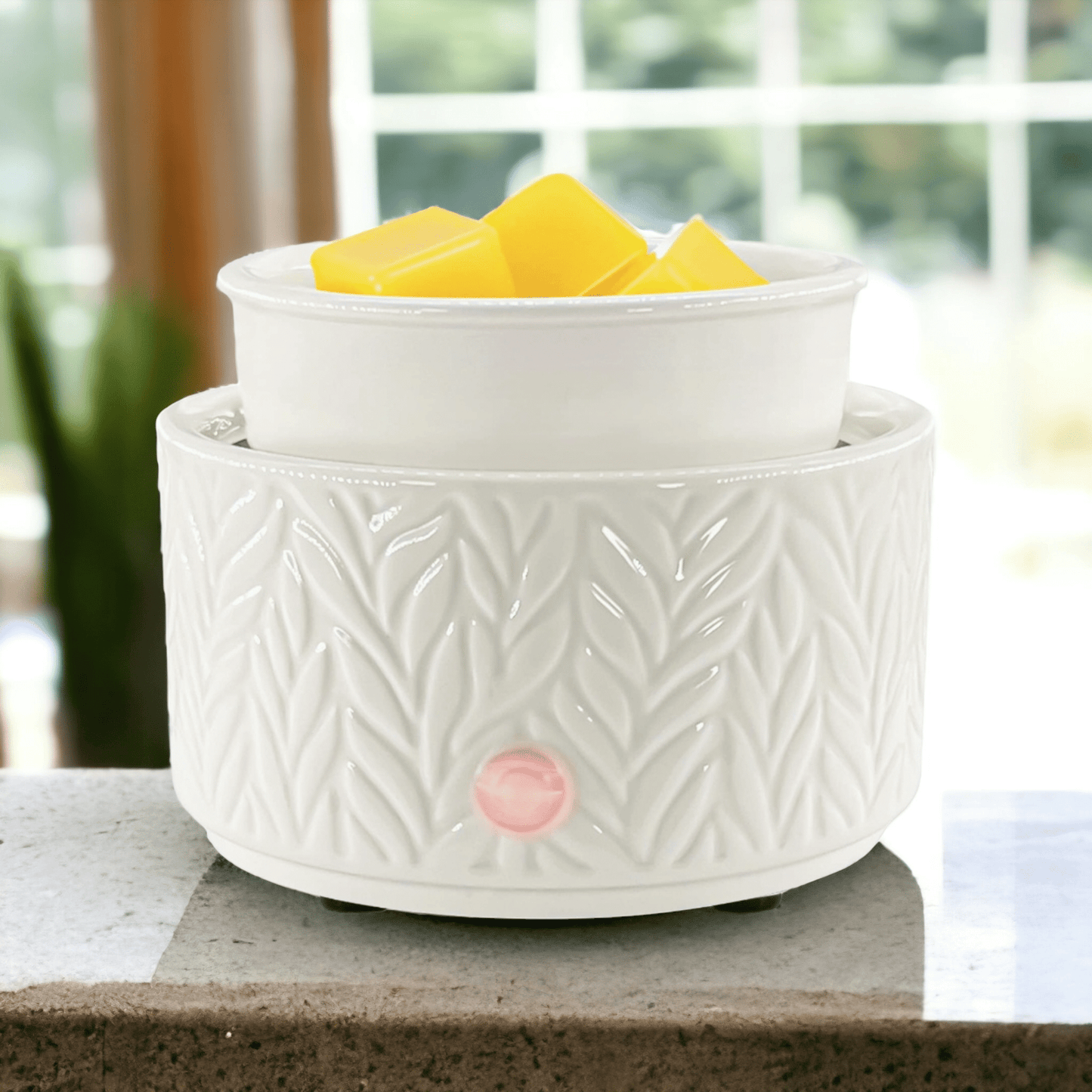 Ceramic Leaf 3-in-1 Wax Melt Warmer - WaxettyCeramic Leaf 3-in-1 Wax Melt WarmerWax Warmer